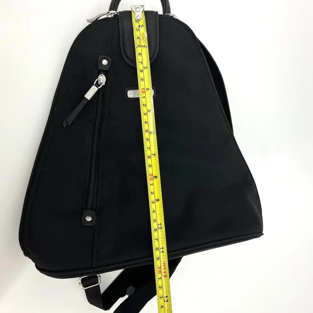 Baggallini Black Metro Convertible Backpack Sling RFID